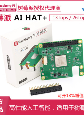原装树莓派 AI HAT+ 13/26Tops 人工智能 适用Raspberry Pi 5