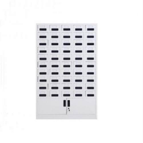 胤运 钢制50五十斗卡片目录柜钥匙包储物柜铁皮抽屉式零件整理柜