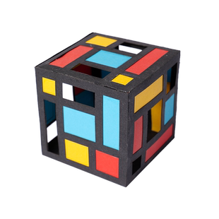 ART艺术蒙德里安环创纸盒子手工diy儿童创意制作装饰品幼儿园材料