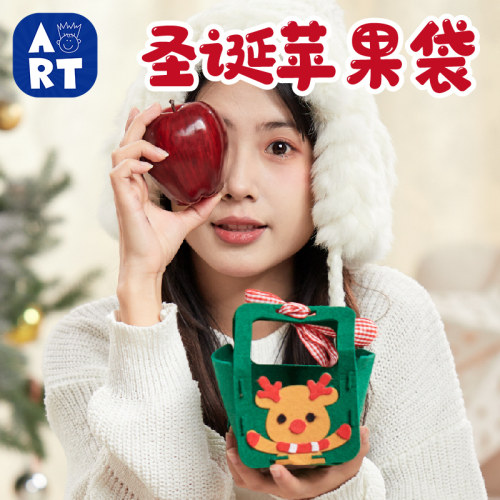 圣诞节平安夜礼物手工diy苹果袋