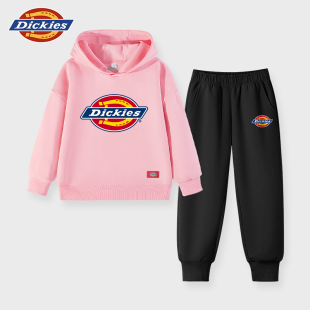 Dickies童裝 潮牌衛(wèi)衣兩件套兒童LOGO上衣男孩衣服秋A 套裝 女童秋裝