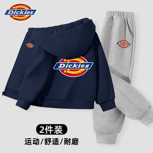 连帽外套女孩运动卫衣裤 Dickies童装 儿童耐磨薄款 秋装 潮A 男童套装