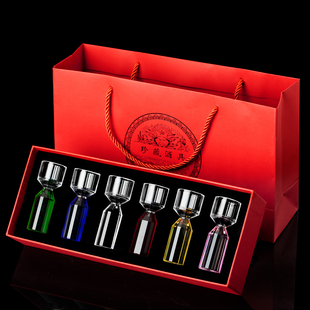 手工K9水晶玻璃白酒杯礼盒家用15ml高档一口杯商务送礼酒盅烈酒杯