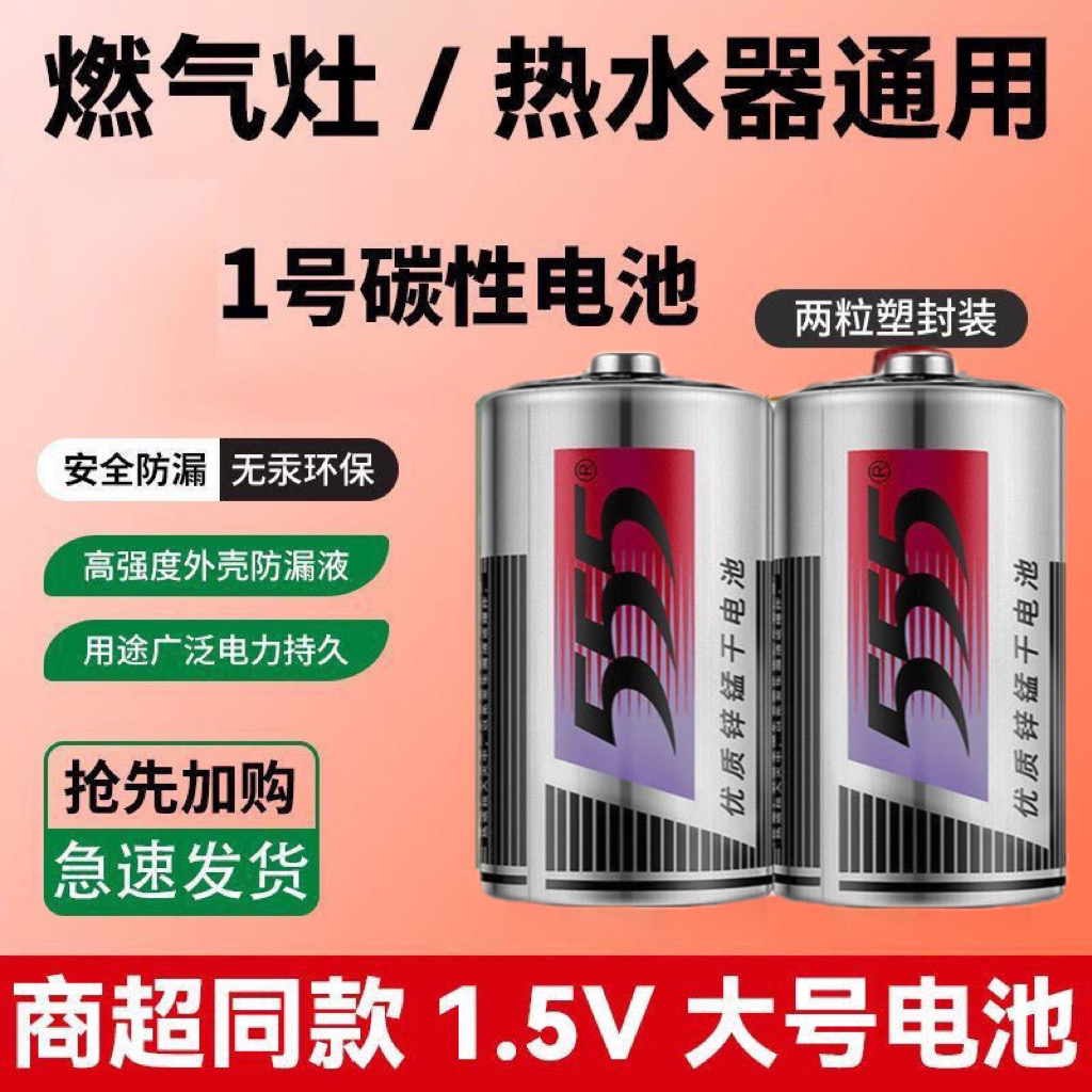 555大号燃气灶热水器干电池