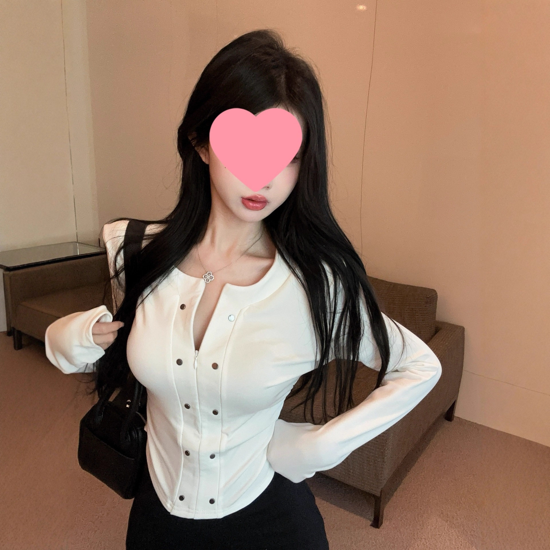 【德绒】鱼骨上衣女秋冬款感拉链长袖恤磨毛加绒打底衫内搭2025,女装/女士精品,卫衣/绒衫,淘宝优惠券,粉丝福利购,淘宝优惠卷