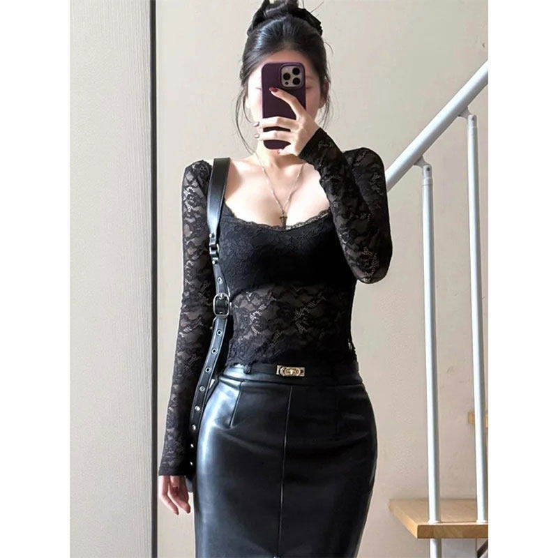 【带胸垫】纯欲风黑色蕾丝拼接美背V领显瘦性感露背内搭打底衫衣,女装/女士精品,背心吊带,淘宝优惠券,粉丝福利购,淘宝优惠卷