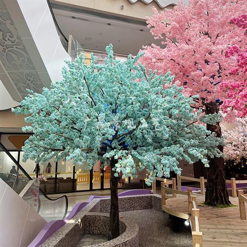 仿真樱花树桃花树大型景区园林造景花园庭院秋冬装饰假树工厂定制