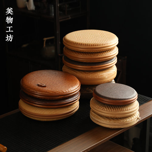 竹制普洱茶饼盒饼茶圆盒存放收藏收纳七子饼茶叶包装357g200g通用