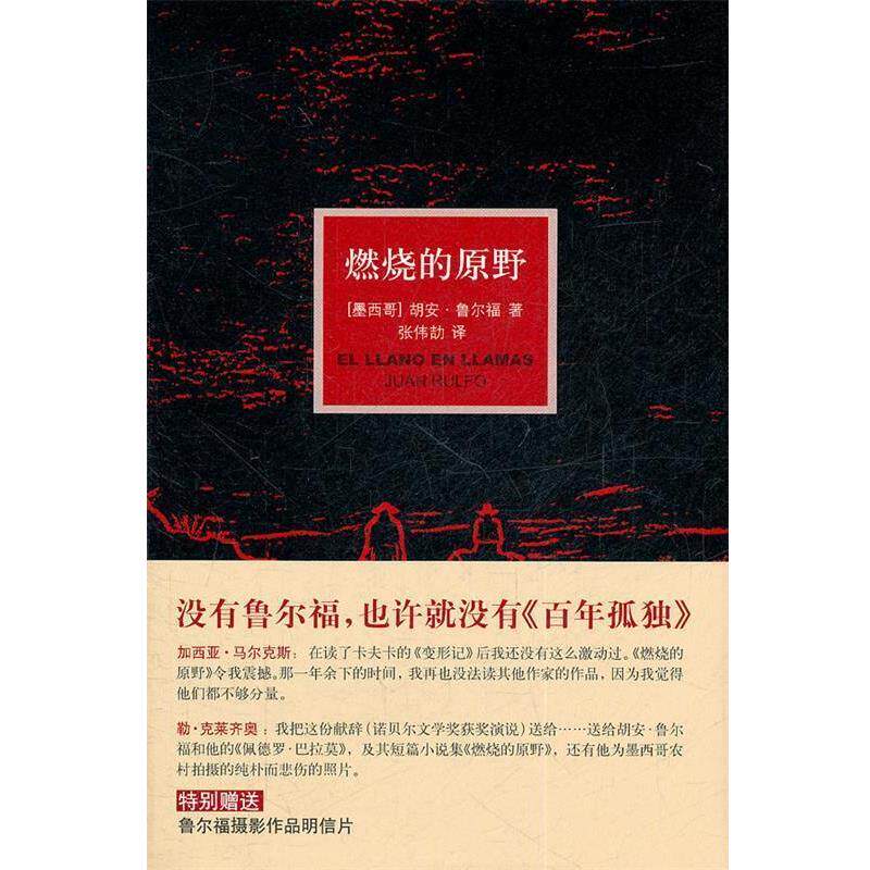 【正版书】 燃烧的原野 (墨)鲁尔福 著,张伟劼 译 译林出版社