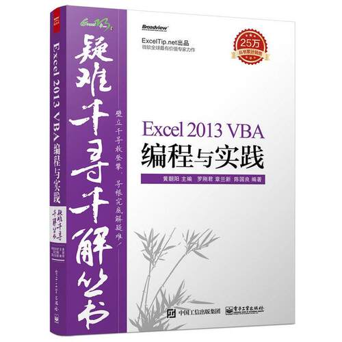 【正版书】 Excel 2013 VBA编程与实践 罗刚君, 章兰新, 陈国良,黄朝阳　著 电子工业出版社