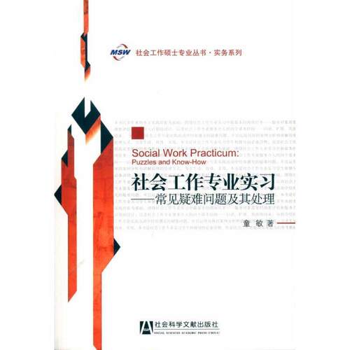 【正版书】 社会工作硕士专业丛书·实务系列:社会工作专业实习--常见疑难问题及其处理 童敏 社会科学文献出版社
