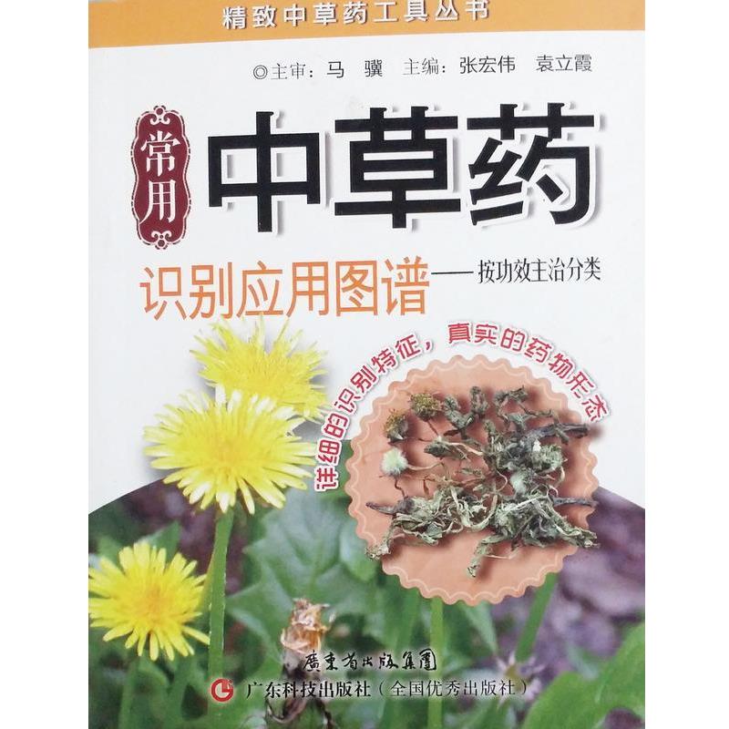 【正版】精致中草药工具丛书 常用中草药识别应用图谱 按功效主治分类 张宏伟、袁立霞