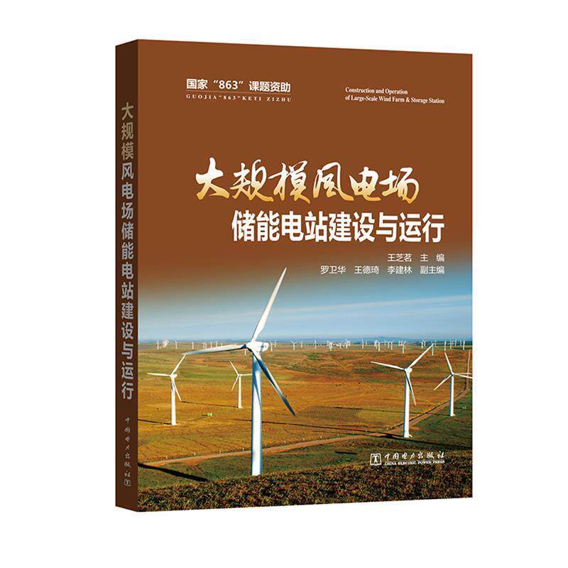 【正版书】 大规模风电场储能电站建设与运行 王芝茗 中国电力出版社