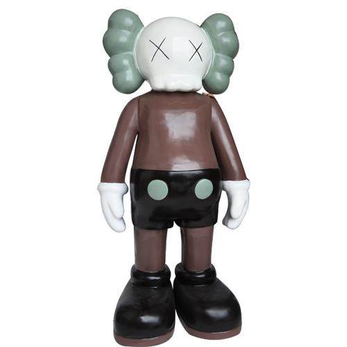 潮流kaws芝麻街玻璃钢户外商场网红店铺装饰卡通模型雕塑大型摆件