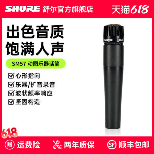 Shure舒尔有线专业乐器麦克风