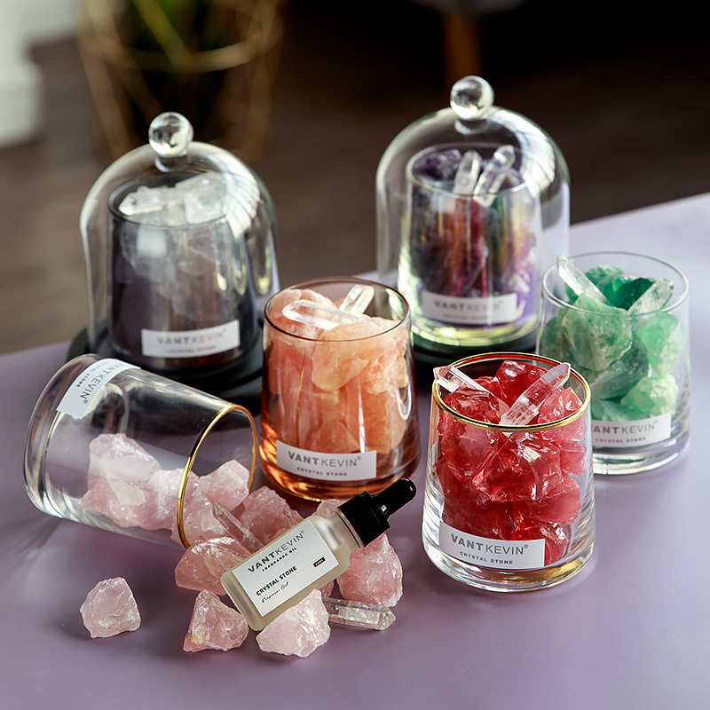 无火香薰扩香石观天然水晶石家用卧室内持久夏精油摆件summer礼盒