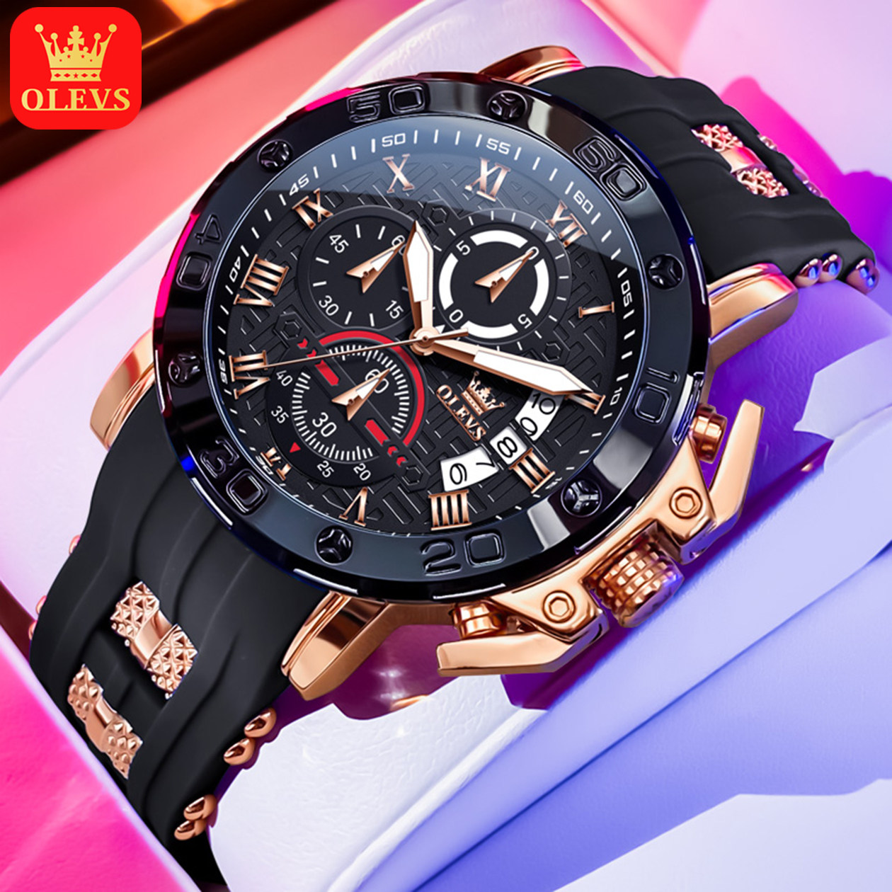 瑞士认证正品牌男士手表男款2026年新款多功能石英表镂空设计名式