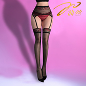 YouSi油丝 「玫瑰盛宴」极光吊带一体纯欲风蕾丝花边丝袜性感束腰