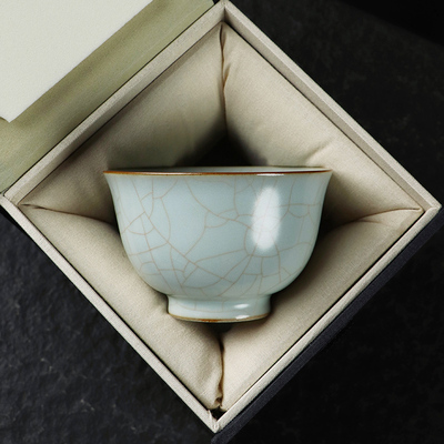 开片可养天青色男士茶具汝窑