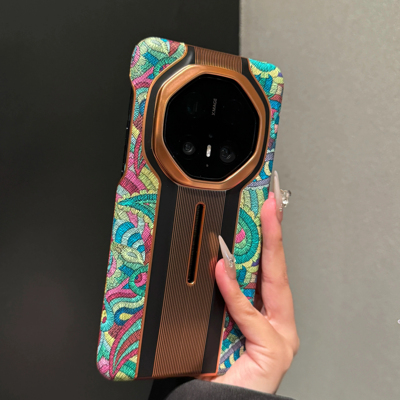 适用华为Mate70rs非凡大师手机壳新款腰果花mate60pro+全包防摔真皮保护套50RS保时捷高级感奢华40rs男女外壳