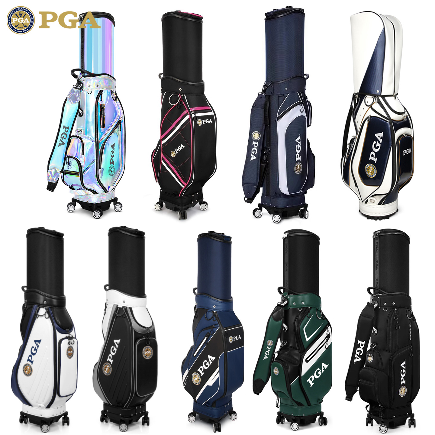 美国PGA 高尔夫球包合集 伸缩球包可航空托运 golf球杆包