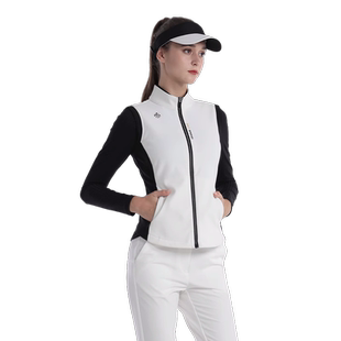 美国PGA2026春季高尔夫女装秋冬保暖马甲修身运动吸光发热内里