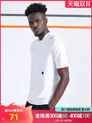 ZONEiD spring new hooded sports T-shirt men's wild trend slim breathable quick-drying casual basketball top