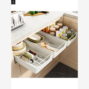 No-punch drawers Kitchen Organizer Boxes dish storage rack