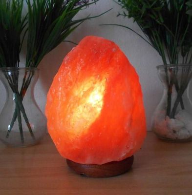 natural himalayan crystal rock salt night light table lamp