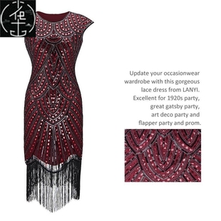 Gatsby 了不起 Cocktail Dresses 盖茨比连衣裙子 Flapper 1920s