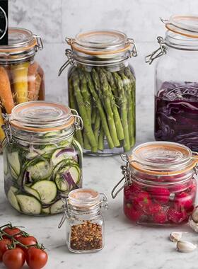 british sealed cans glass storage jars kimchi bird's