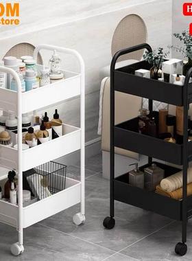 Kitchen storage rack bathroom Shelf Trolley iron shelves