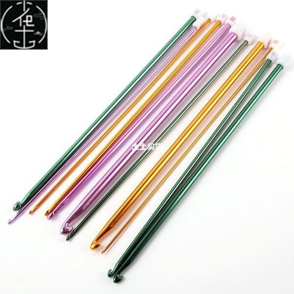 11 2-8mm Multicolour Aluminum TUNISIAN AFGHAN Crochet Hook