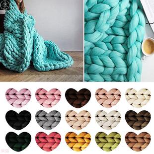 Super Thick Natural Wool Chunky Yarn Felt Wool Roving Yarn
