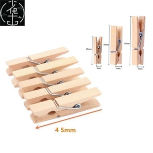 Pegs 30Mm Paper Wooden Mini Clothes 72Mm 45Mm 25Mm 50Pcs