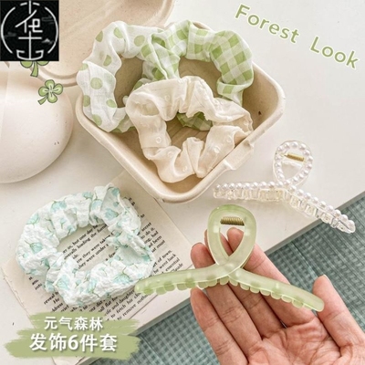 3/5/Pcs Silk Scrunchies Print Leopard Scrunchie Set Elastic