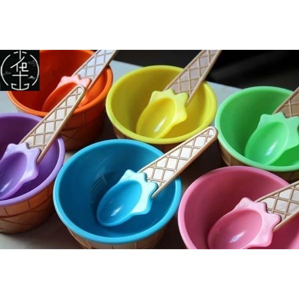cute ice cream bowl ice cream cups for children plastic bowl