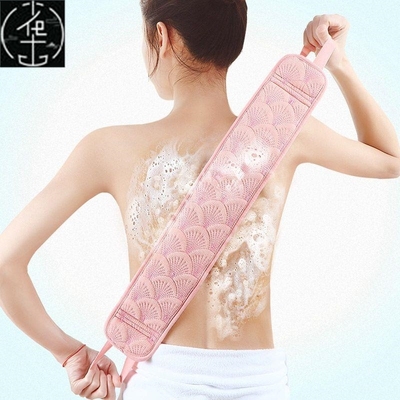 double facial scrubbing towel rubbing  artifact  long strip