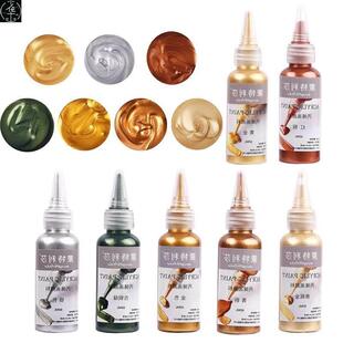 Paint Acrylic Resin Pigments Silver 60ml Gold Metallic
