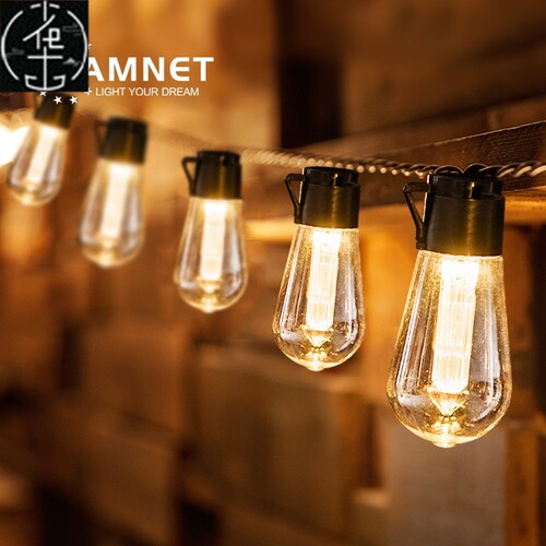 LED Solar String Lights Christmas Decoration Light Bulb IP65
