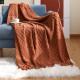 Knitted Sofa Blanket Nordic Soild Color Throw Tassel