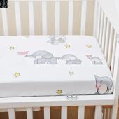 Fitted Cover Crib Kid Cotton Bedsheet Sheet Baby Mattress