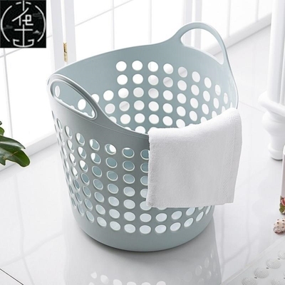 laundry basket large plastic hand wheel washing dirty