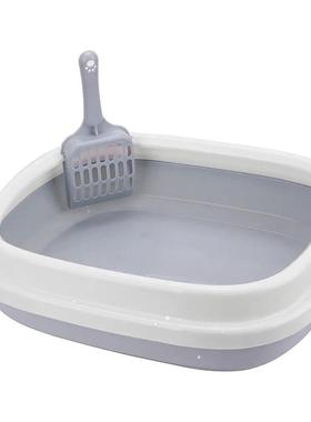 Cat Litter Box 1 Set Excrement Training Sand Litter Box Cat
