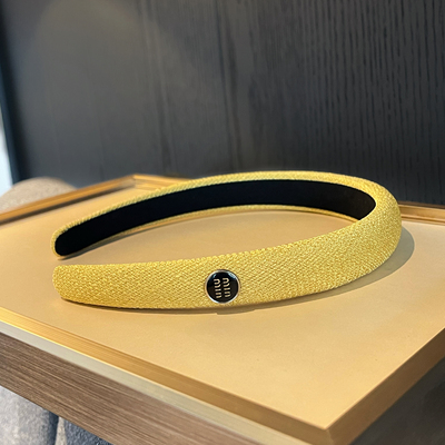 刘亦菲姜黄色发箍高端黑标