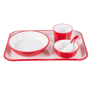 密胺猪脚饭碗套装餐具商用盖浇饭专用碗深盘菜盘汤盅饭碗托盘组合