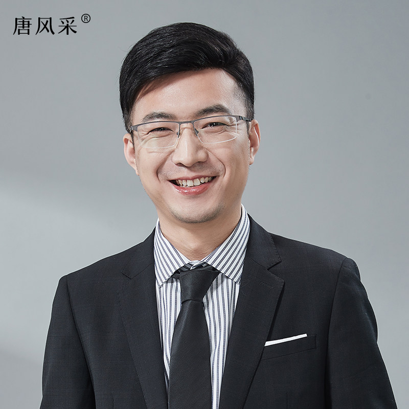 唐风隐形无痕男士前额逼真假发