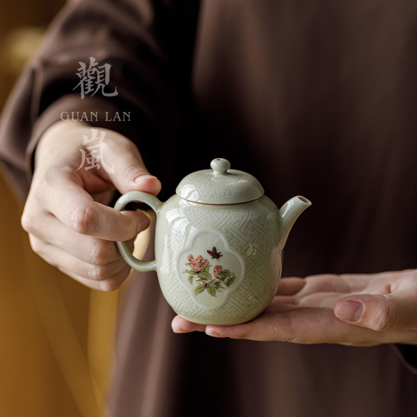 观岚复古陶瓷茶壶茶具泡茶壶