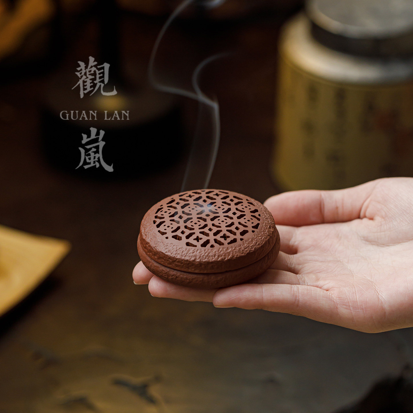 观岚复古紫砂招财进宝小香炉禅意图片