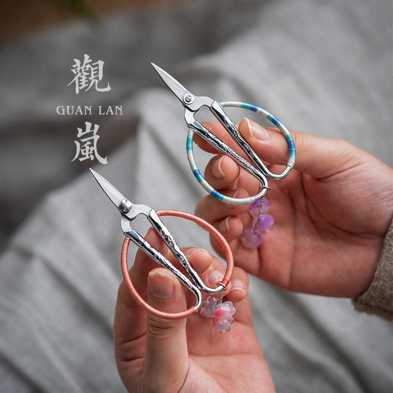 观岚家用中式复古茶剪刀图片